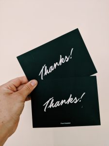 Klanten persoonlijk bedanken via direct mail
